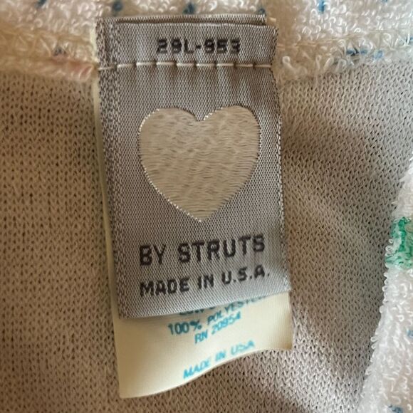 Vintage 80s Baby Bathrobe with Rocking Horse - Picture 3 of 4